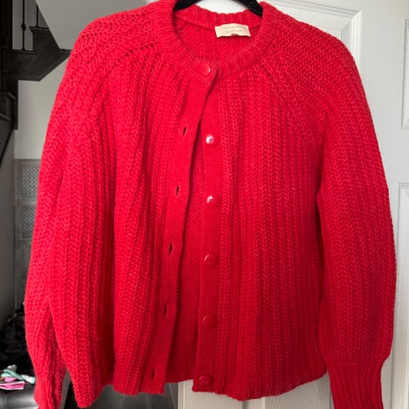 Sezane Emile Cardigan in Red - Picture 2 of 10
